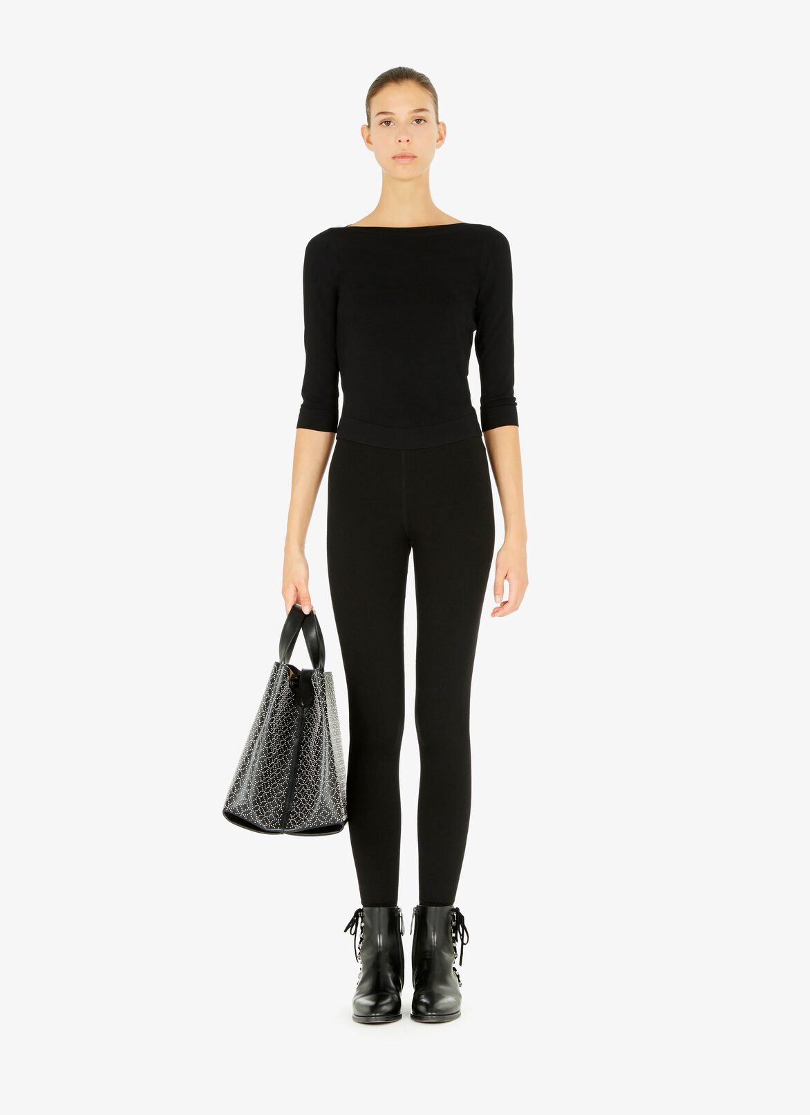 Sac Cabas Frida 36 ALAÏA SAC CABAS FRIDA 36 NOIR